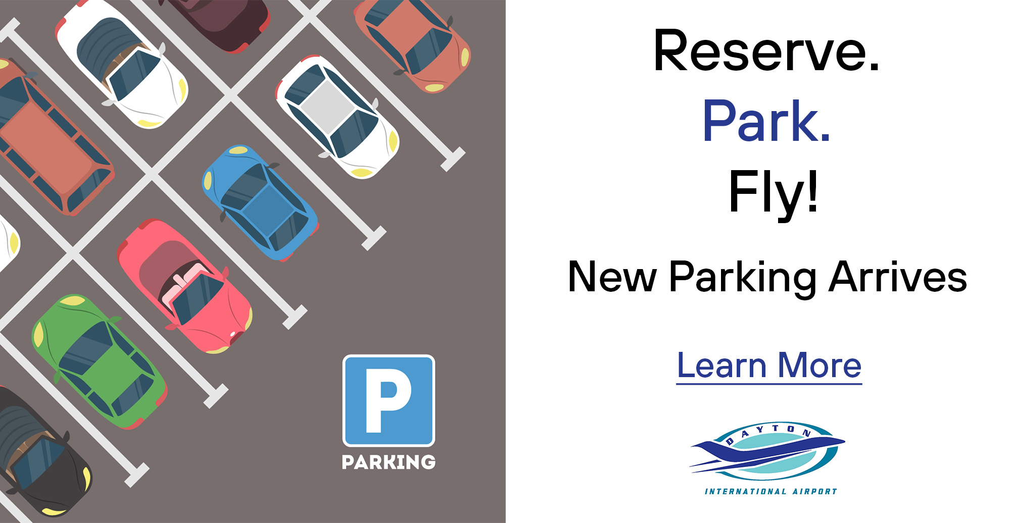 March 27, 2025 - New Parking Arrives - FlyDayton.com/parking
